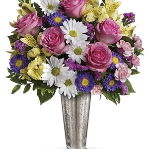 Smile today floral vased arrangement