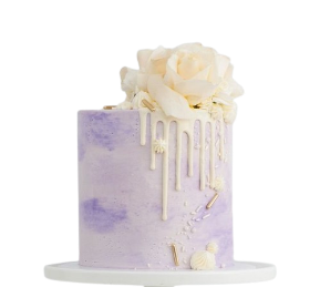 chocolate Vanilla Cake Purple touch