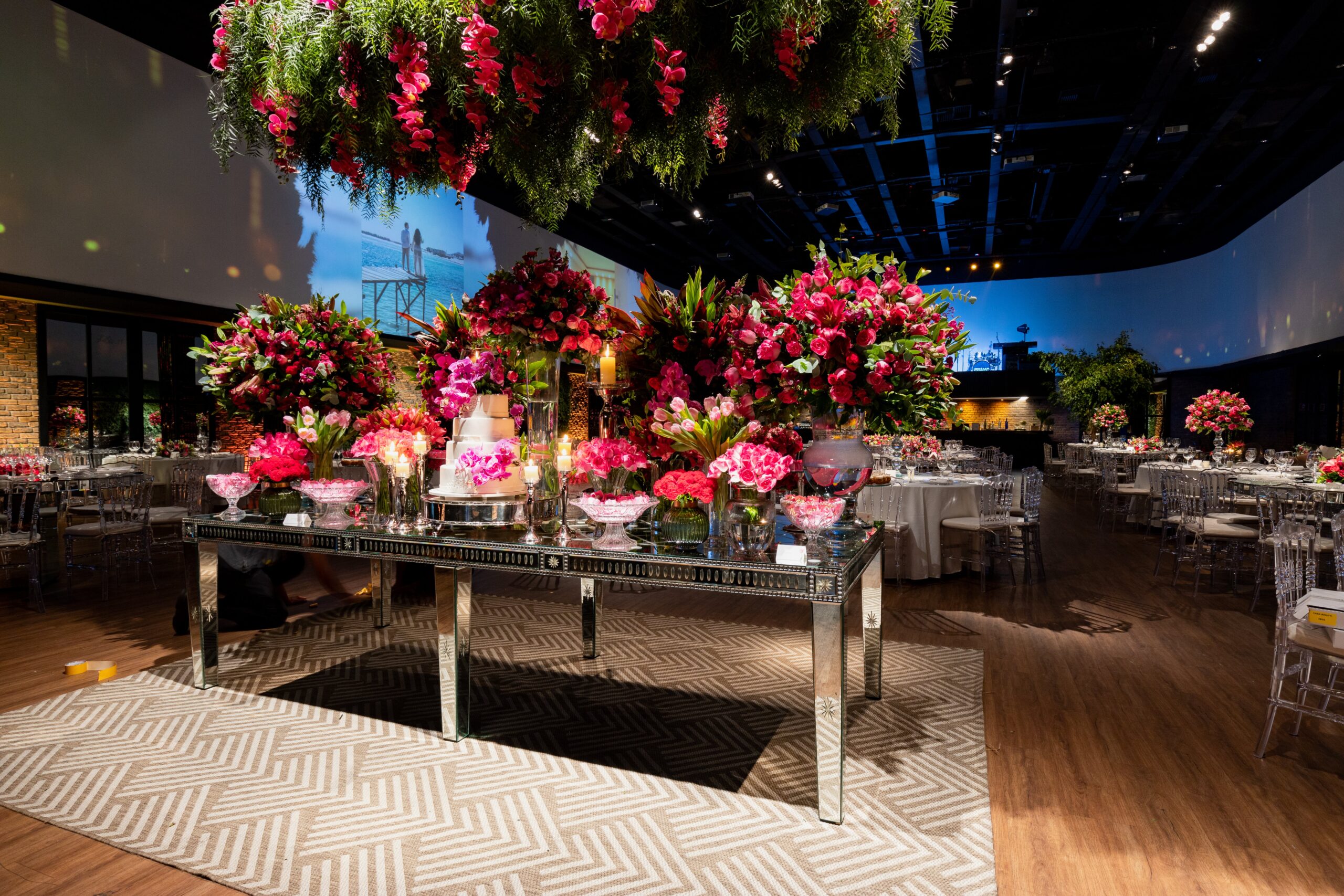 Flowers Decorating Reception Venue